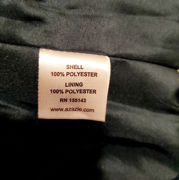 Azazie Basset Elegant Forrest Green Chiffon / Lace Evening Dress NWT Size: A24 - Picture 8 of 11